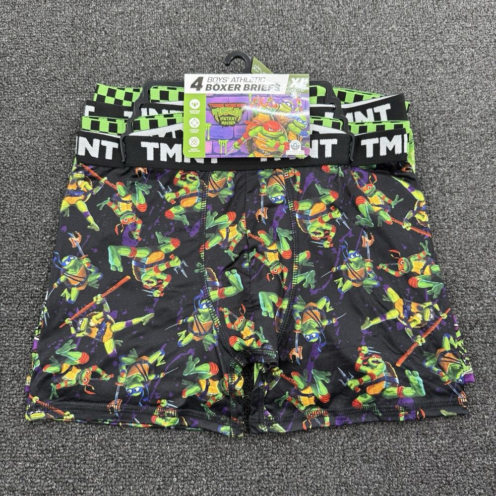 Teenage Mutant Ninja Turtles Boys 4pk Boxer Briefs Underwear Size XL(14/16)